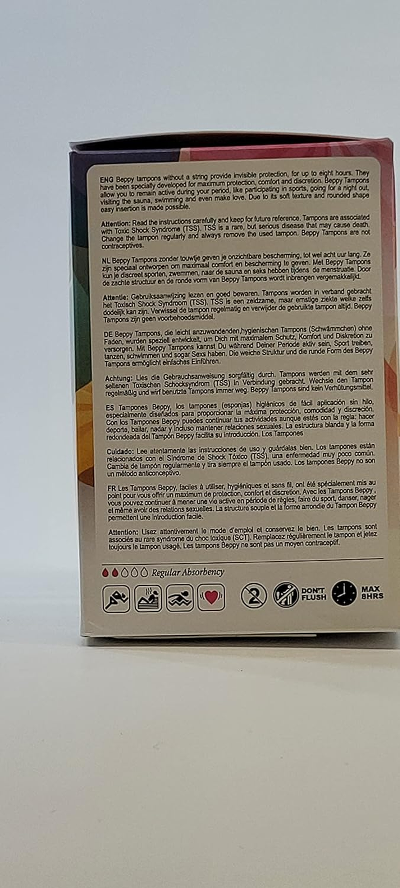 Asha Beppy Soft Comfort Tampons Dry - Pack of 8 image number 3