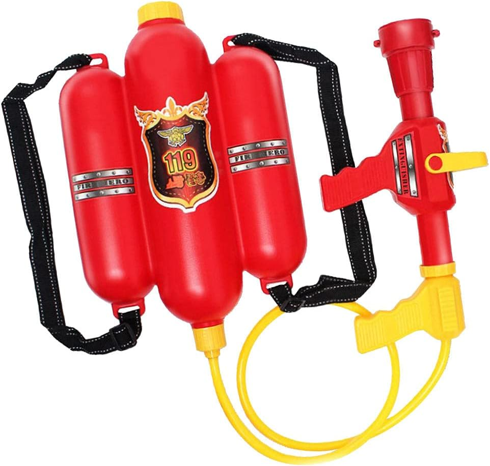 Fireman Backpack Water and Toy - Water Beach Toy and Outdoor Sports Pretend Play Fireman Toy image number 3