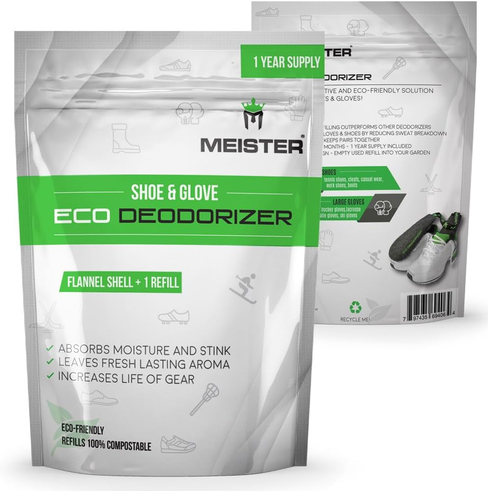 Meister Shoe & Glove Eco Deodorizer + Refill - Absorbs Stink, Powerful, Refillable - 1 Year Supply - Lavender Scent image number 5