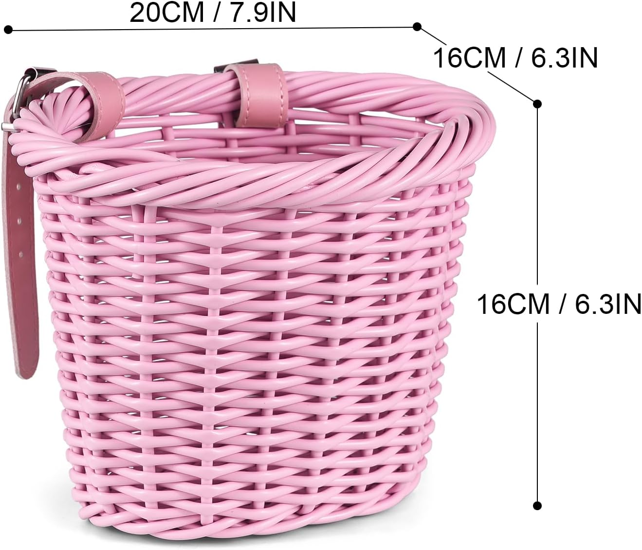Kid'S Bike Basket for Girls Front Bike Accessories with Handlebar Streamers Cycling Ages 3-13