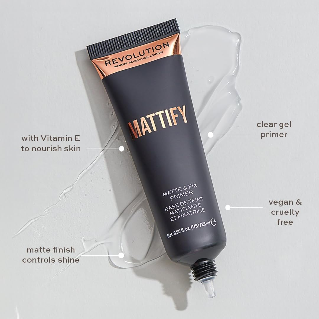 Revolution Matte & Fix Mattify Primer 28 Ml image number 3