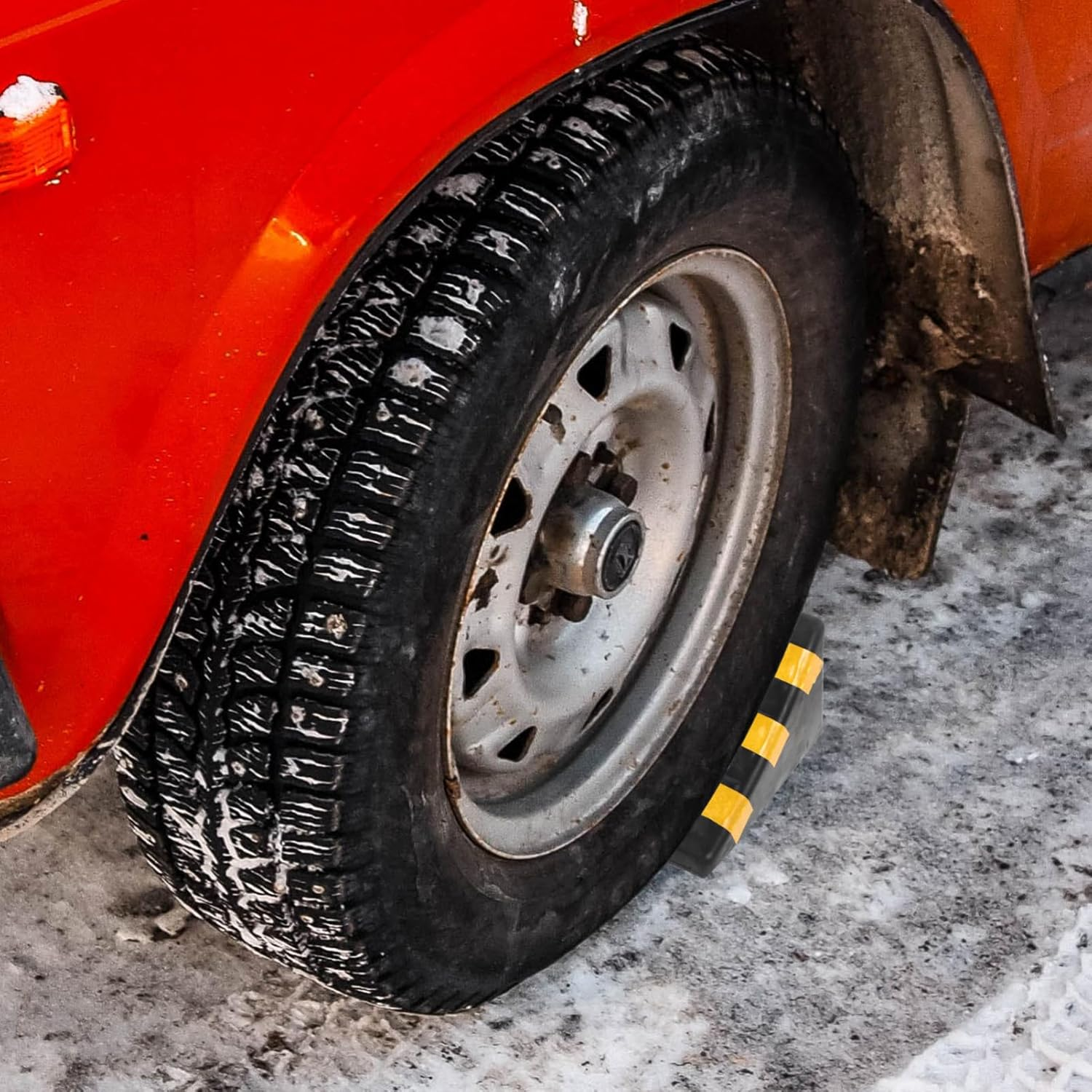 PAMINGONO Car Wheel Stopper Wheel Choke Heavy Duty Tyre Block Vehicle Stabilizer image number 1