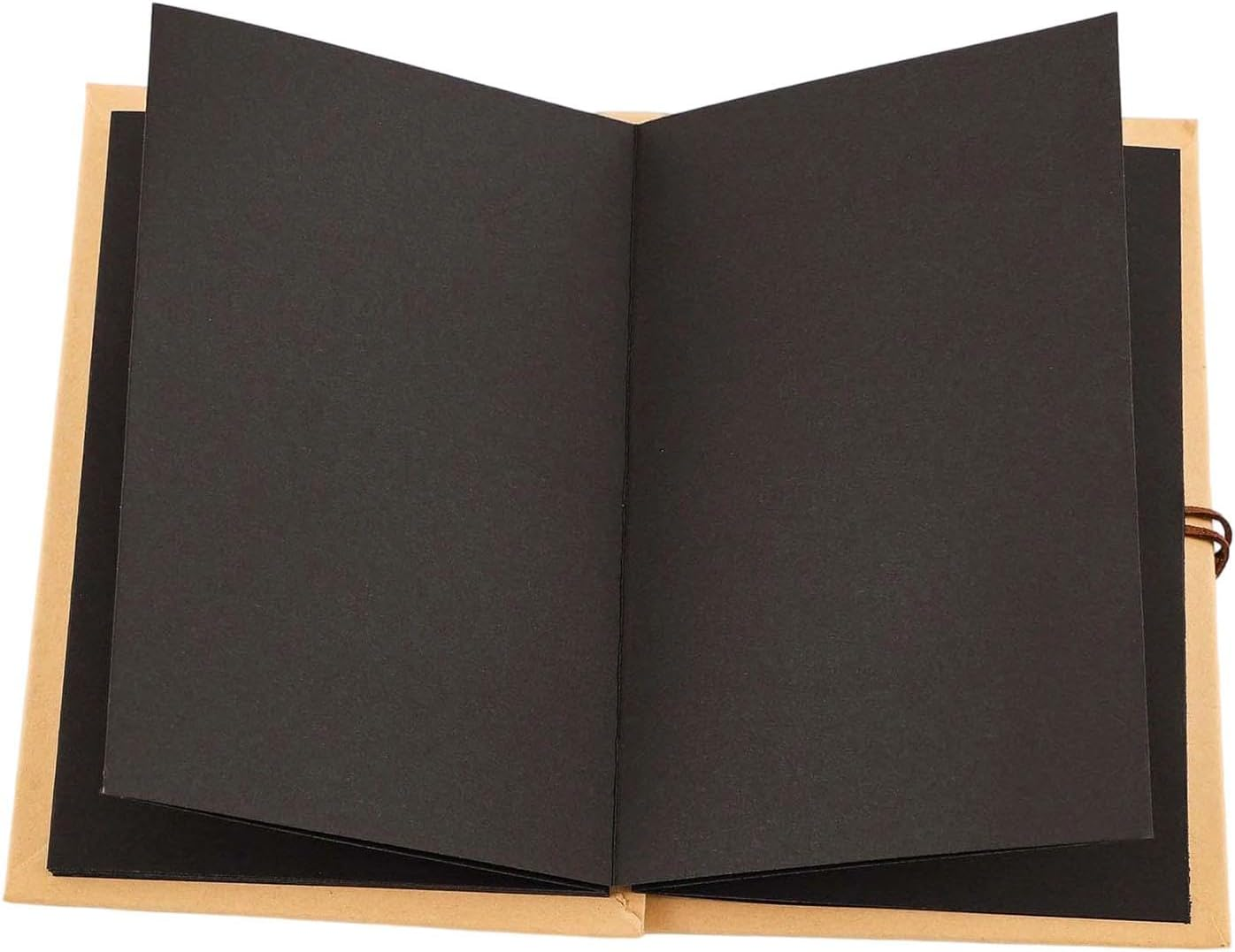 Photo Scrapbook (18 Sheet 34 Pages) Paper Adventure Book Blank Pages Groth Scrap Book for Anniversary Holiday Gifts Him, Medium image number 2