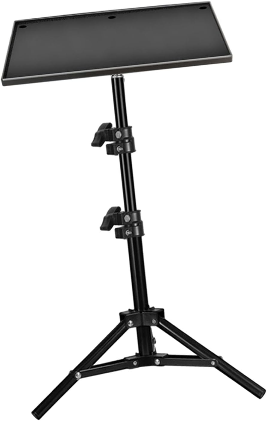 Magideal Projector Tray Holder Projector Tray Platform Holder Spare Parts Durable Suits 1/4 Inch Interface for Classrooms Stage Rooms, with 35Mm Adapter