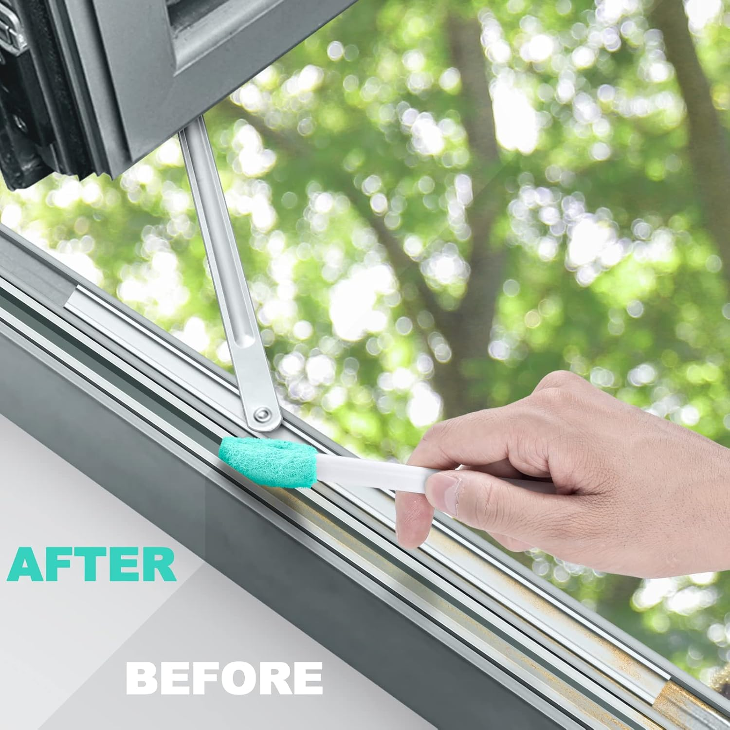 Small Cleaning Brush Tight Spaces, 8Pcs Crevice Cleaning Brushes Tool for Household Use, Tiny Cleaning Brush Mini Parts Humidifier Toaster image number 3