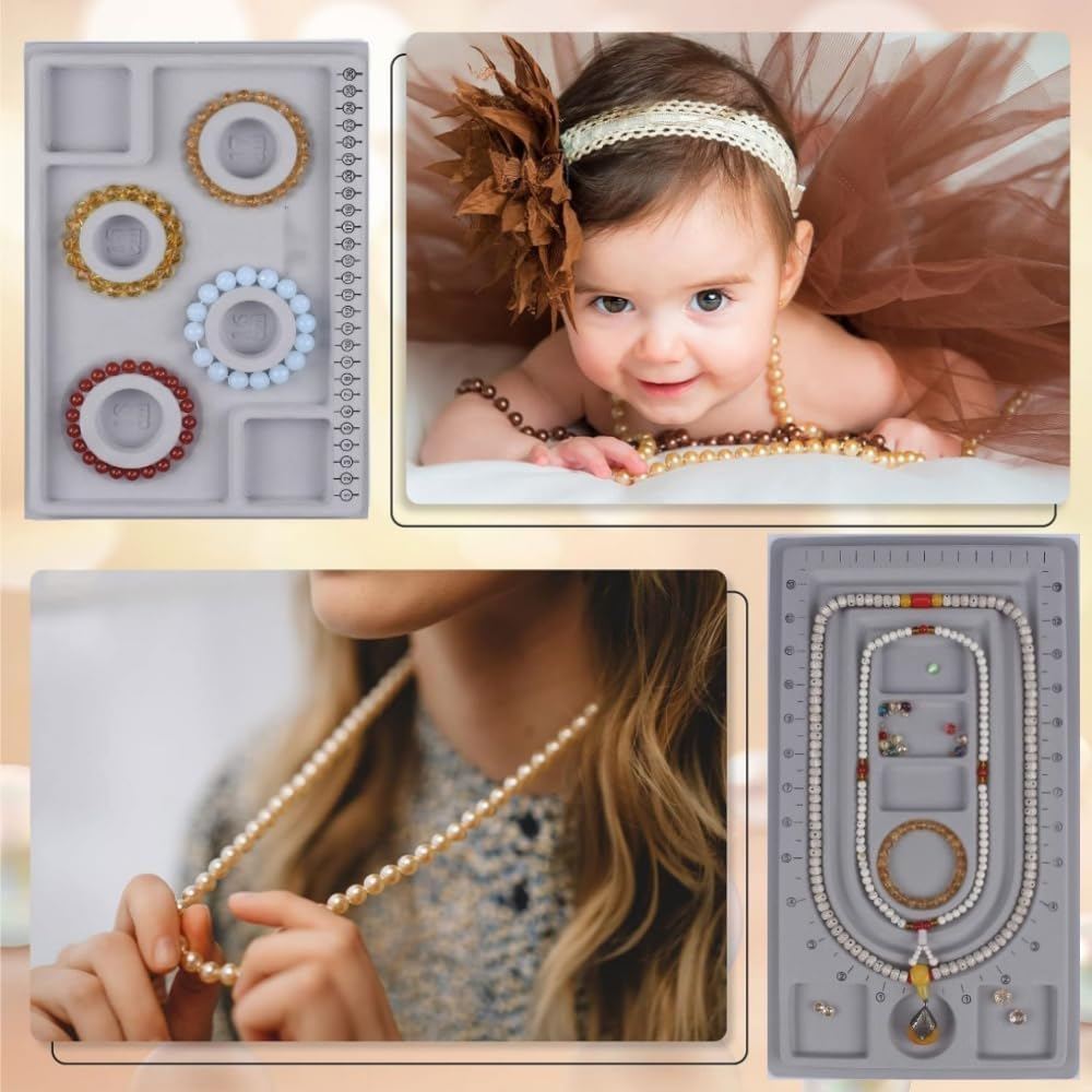 Fabselection 2Pcs Bead Chain Dial Bead Boards for Jewelry Making Bracelet image number 2