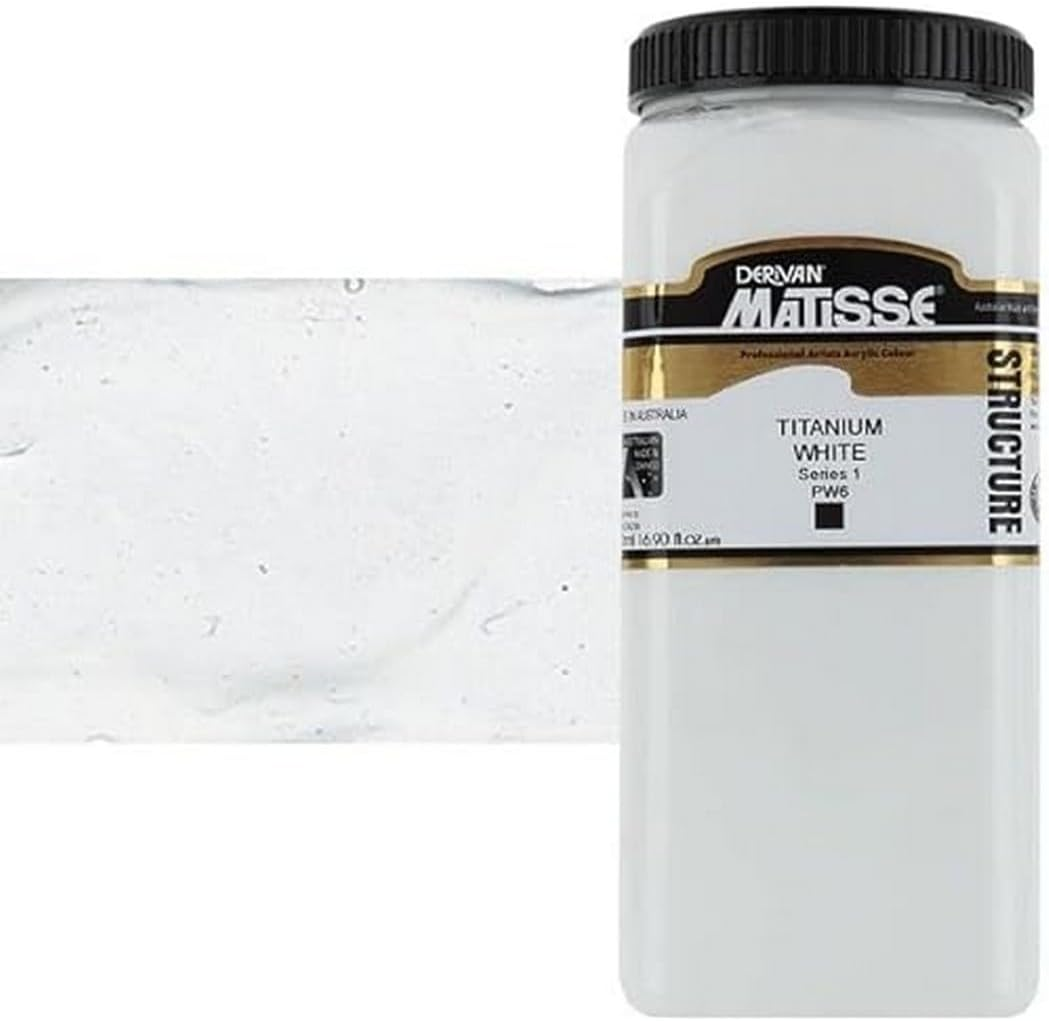 Matisse Structure Acrylics Paint 500 Ml, Titanium White
