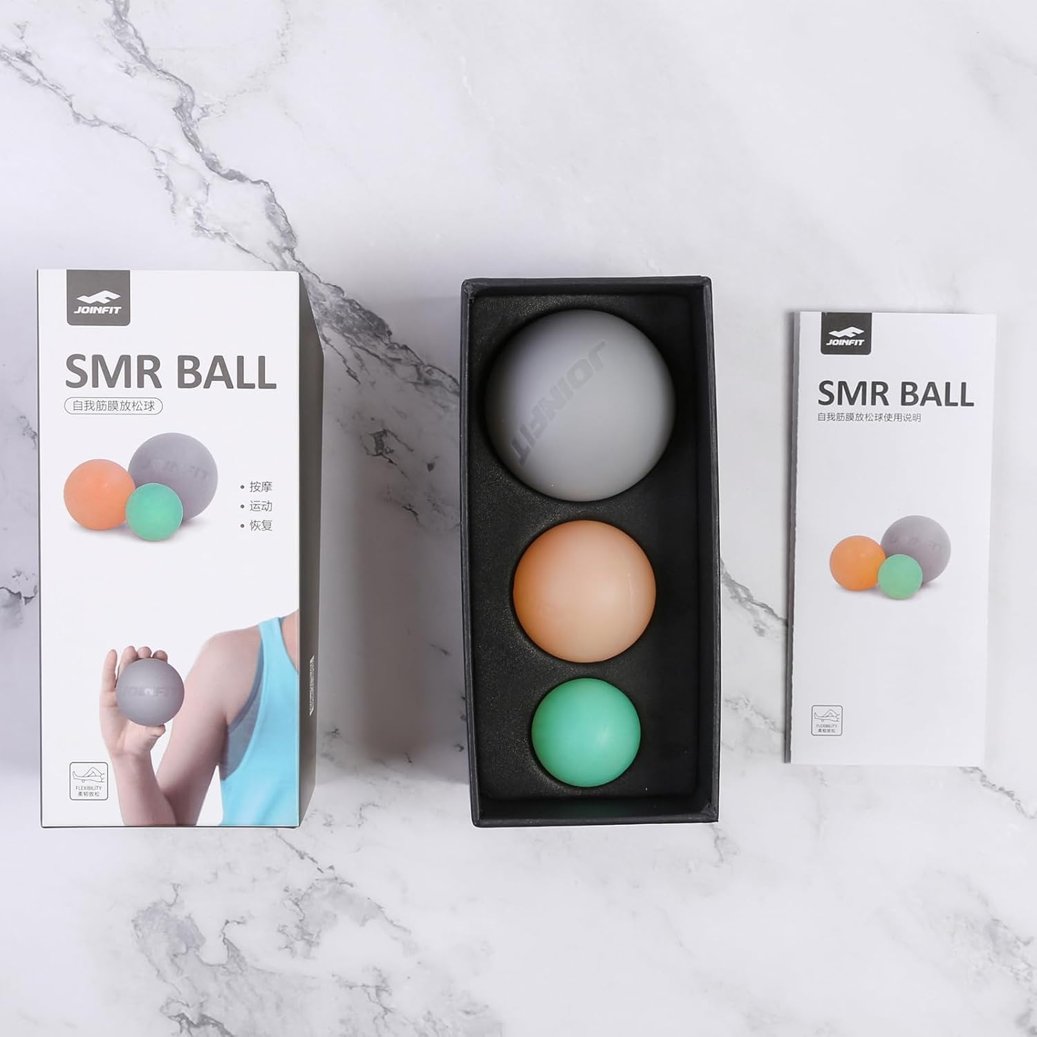 3-In-1 Therapy Ball Set,Body Deep Tissue Massage Ball,Trigger Point Massage Lacrosse Ball, for Myofascial Release Sore Muscles for Foot, Neck, Back, Shoulder image number 6