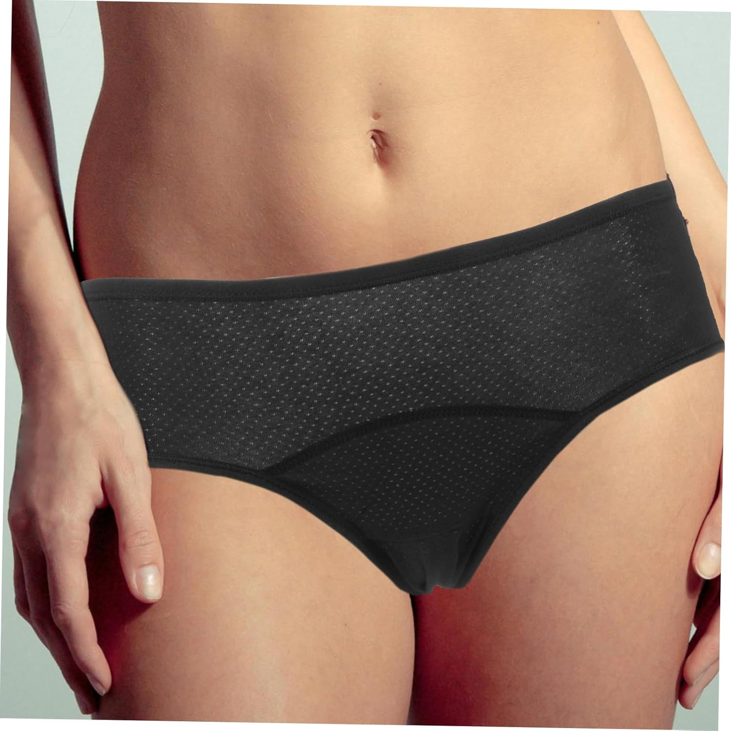 Didiseaon Cotton Women Midrise Leakproof Period Hipster Underwear Breathable Comfortable Menstrual Pants for Women Soft Secure Fit Suitable for Moderate Flow image number 3