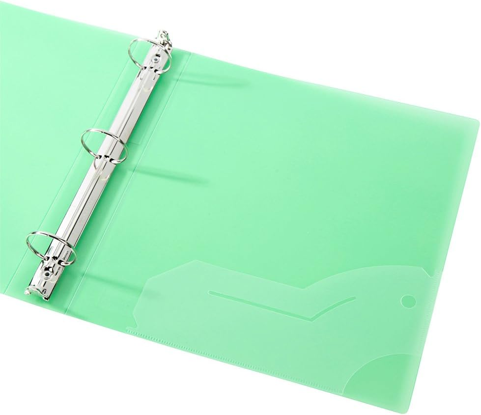 Filexec 3 Ring Binder, 1.5 Inch Capacity, Frosted, Letter Size, 6 Count (Pack of 1) Blueberry, Strawberry, Grape, Lemon, Lime, Tangerine (50160-6493) image number 5