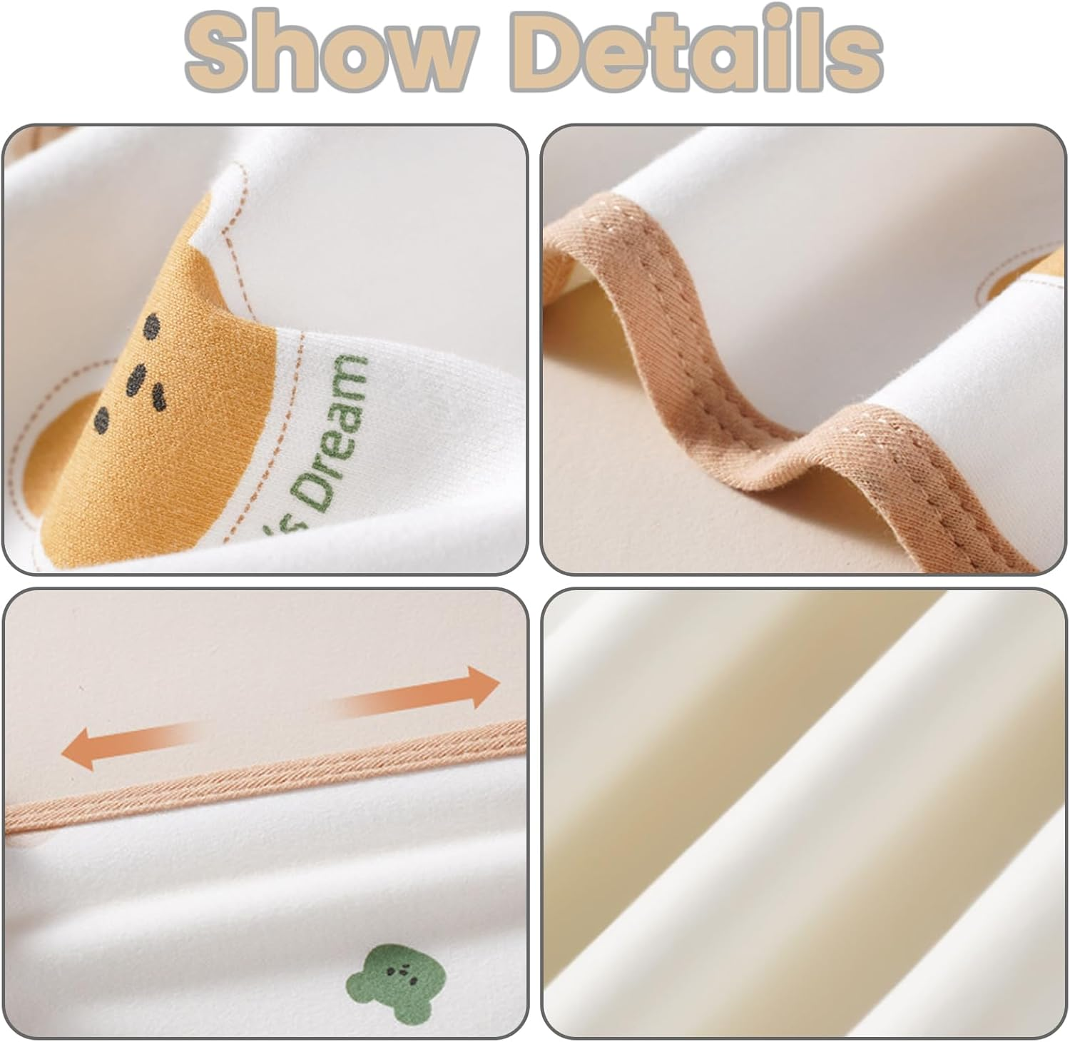 ZONEY Baby Blanket, 100% Organic Cotton Cute Newborn Swaddle, Double Layer Infant Receiving and Multi-Purpose Blanket,Lightweight Quilt Bath Towel Blanket for 0-12 Months,33.3X33.3(Moon)