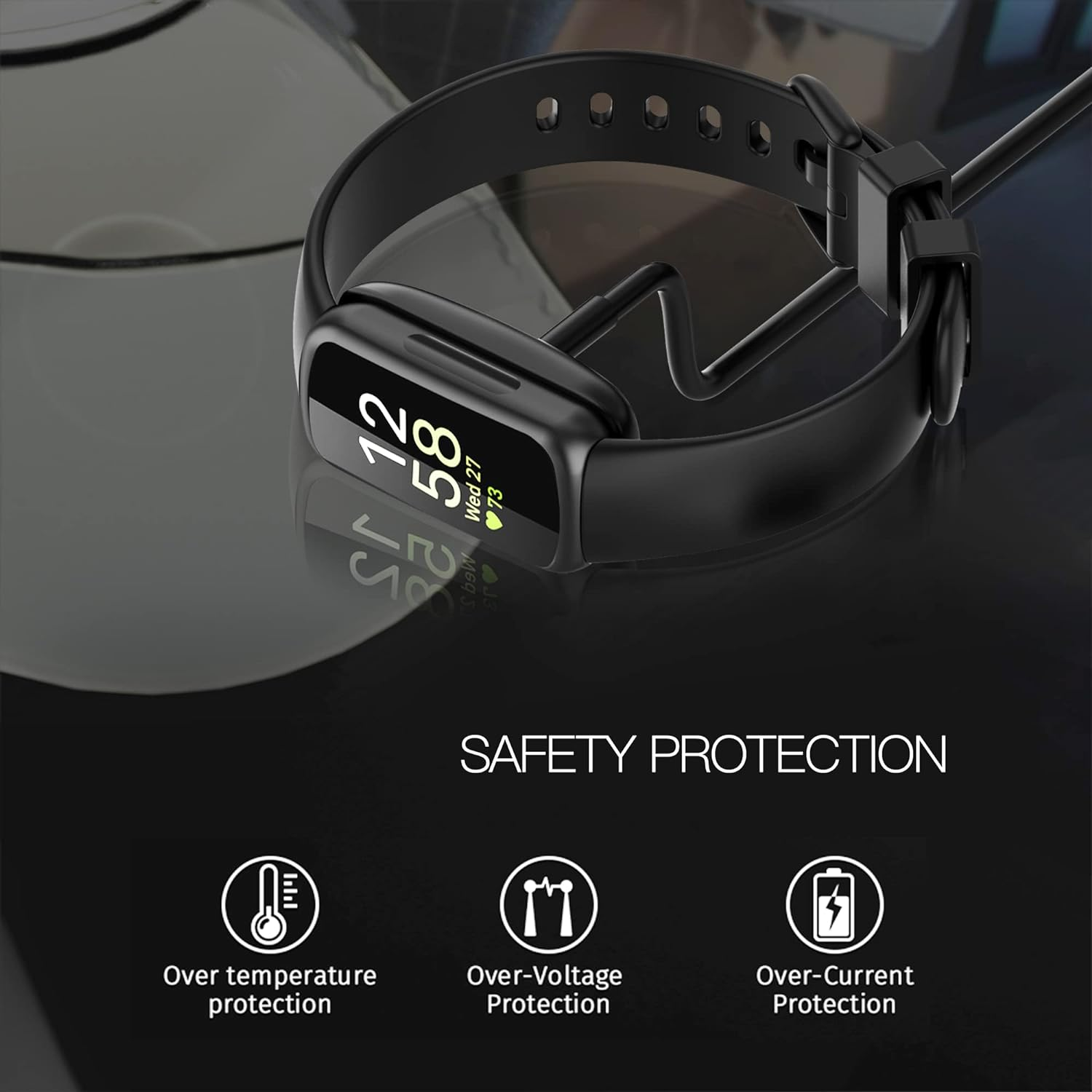 AWINNER Charger Cable Compatible for Fitbit Inspire 3 Smartwatch (1 Pack) image number 3