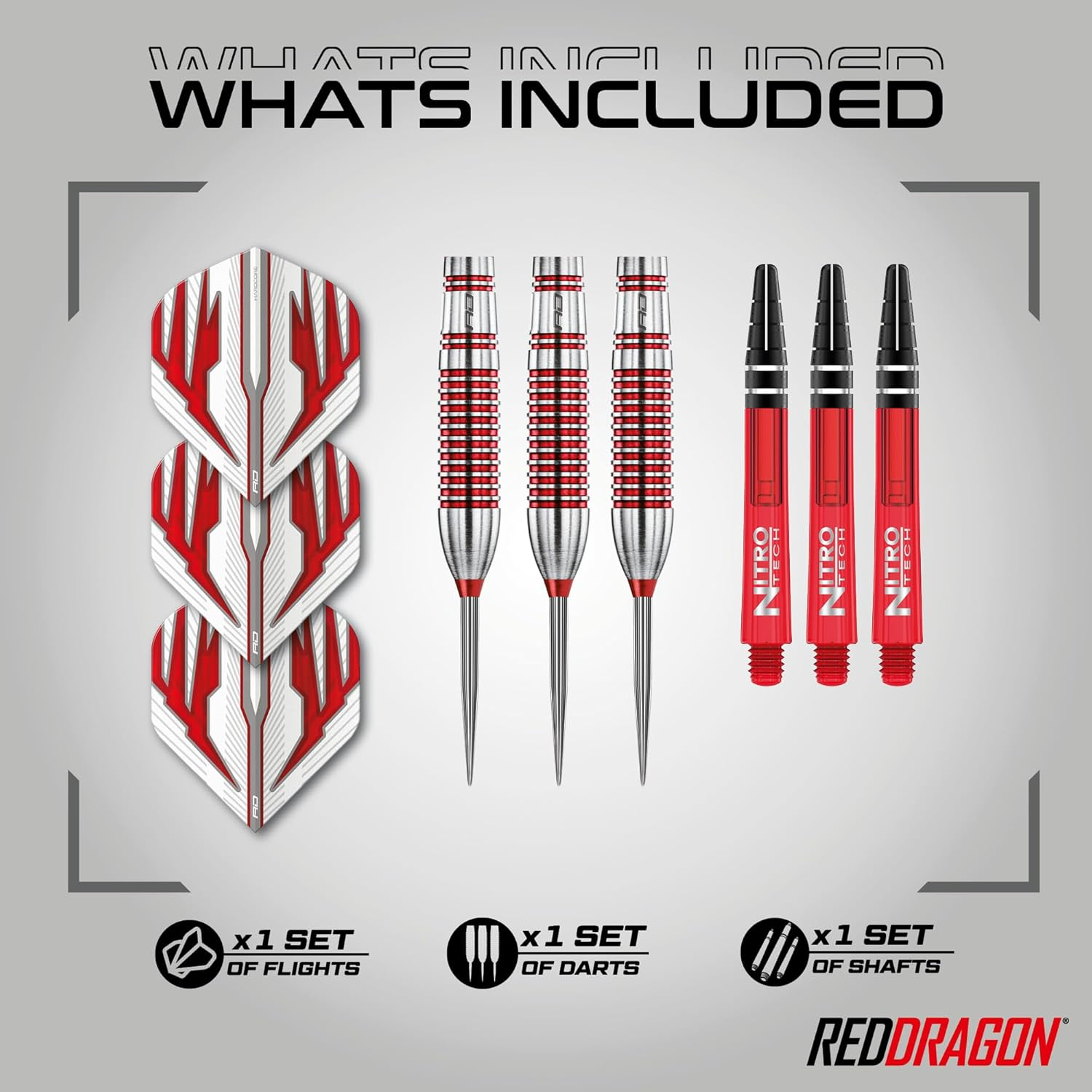 Reflex 24G - Tungsten Darts Set with Flights and Stems image number 5