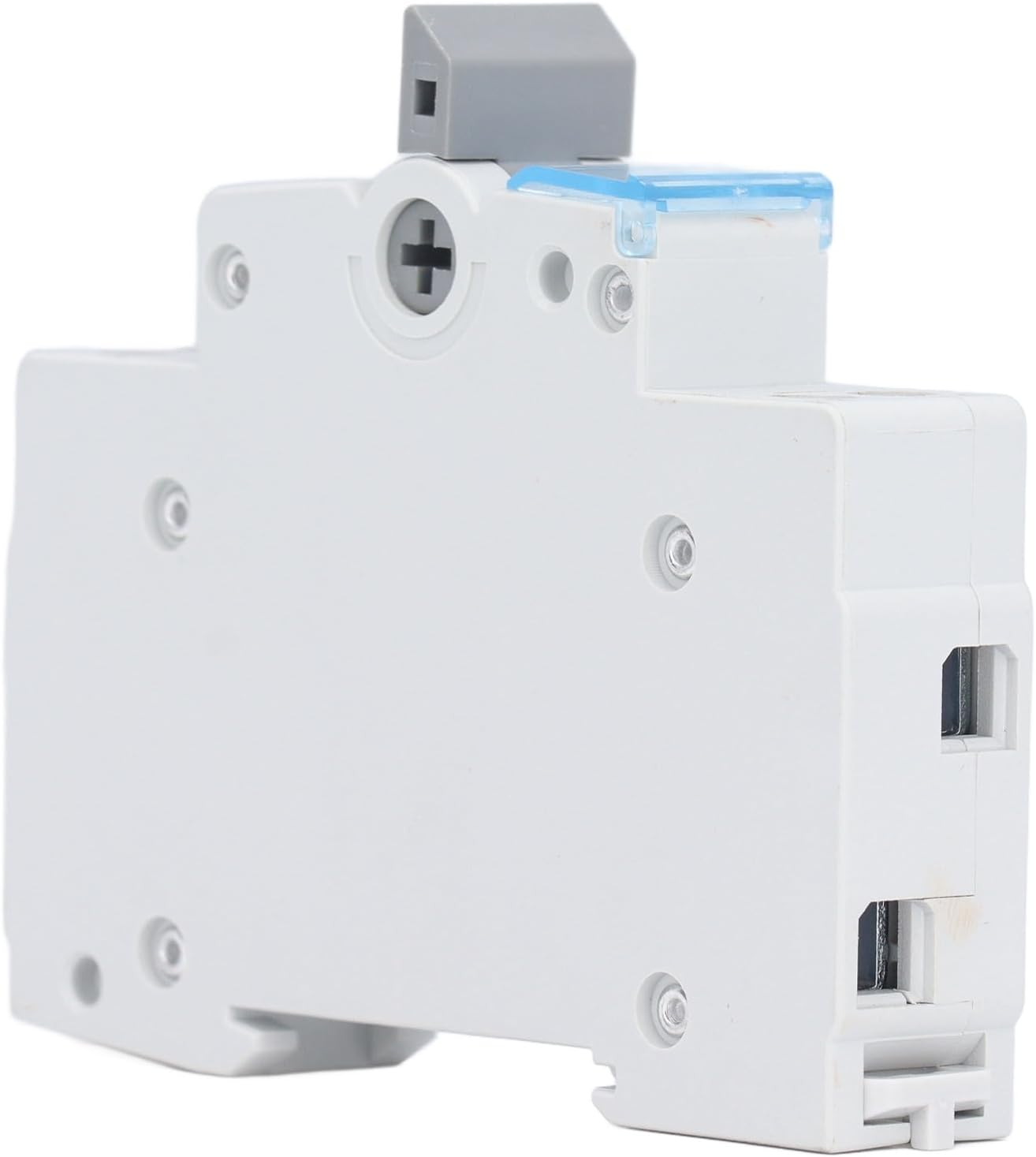 Dual Power Manual Transfer Switch, Circuit Breaker Switch 3 Color Indicator 230VAC 35Mm DIN Rail Mount for Home