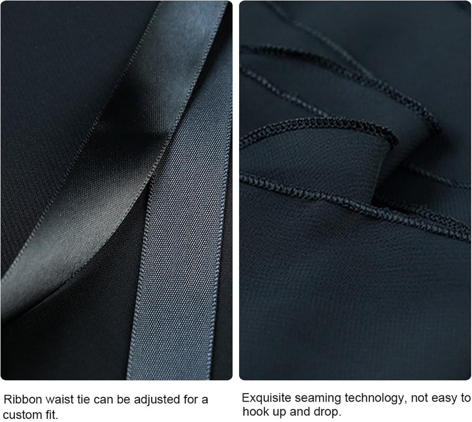 Ballet Skirt Chiffon Wrap Dance Skirt for Women/Girls,Ballet Pull-On Skirt Black image number 2