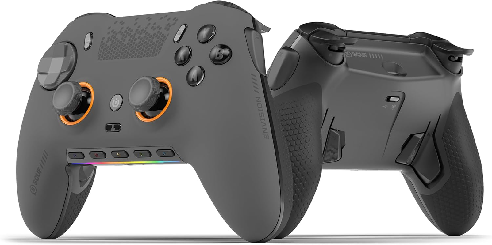 SCUF Envision PRO Wireless PC Only Gaming Controller &ndash; Anti-Drift Thumbsticks &ndash; Five Remappable G-Keys &ndash; Remappable Back Paddles &ndash; Instant Triggers &ndash; Steel Grey image number 1