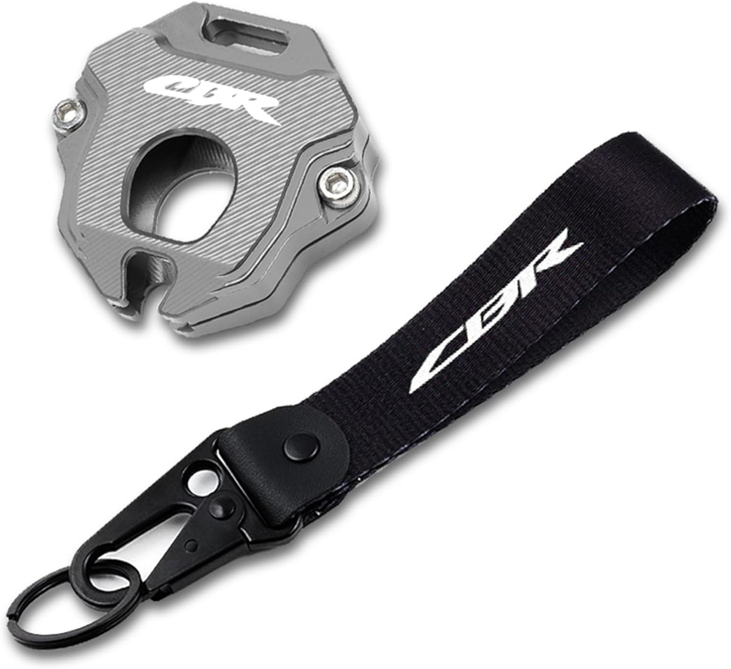 Zenaha Motorcycle CNC Key Case Cover Shell Keychain Compatible with CBR650R CBR600RR CBR1000RR CBR500R CBR600F CBR 650R 600RR 1000RR 250RR (Color : Keychain-White, Size : /) image number 4