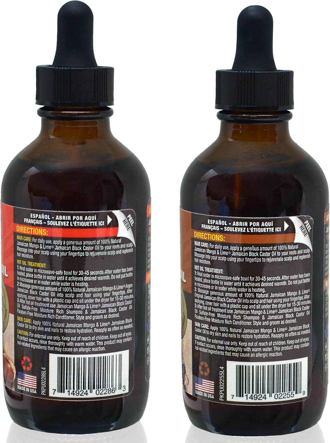 Jamaican Mango and Lime Original Black Castor Oil and Argan Black Castor Oil image number 3