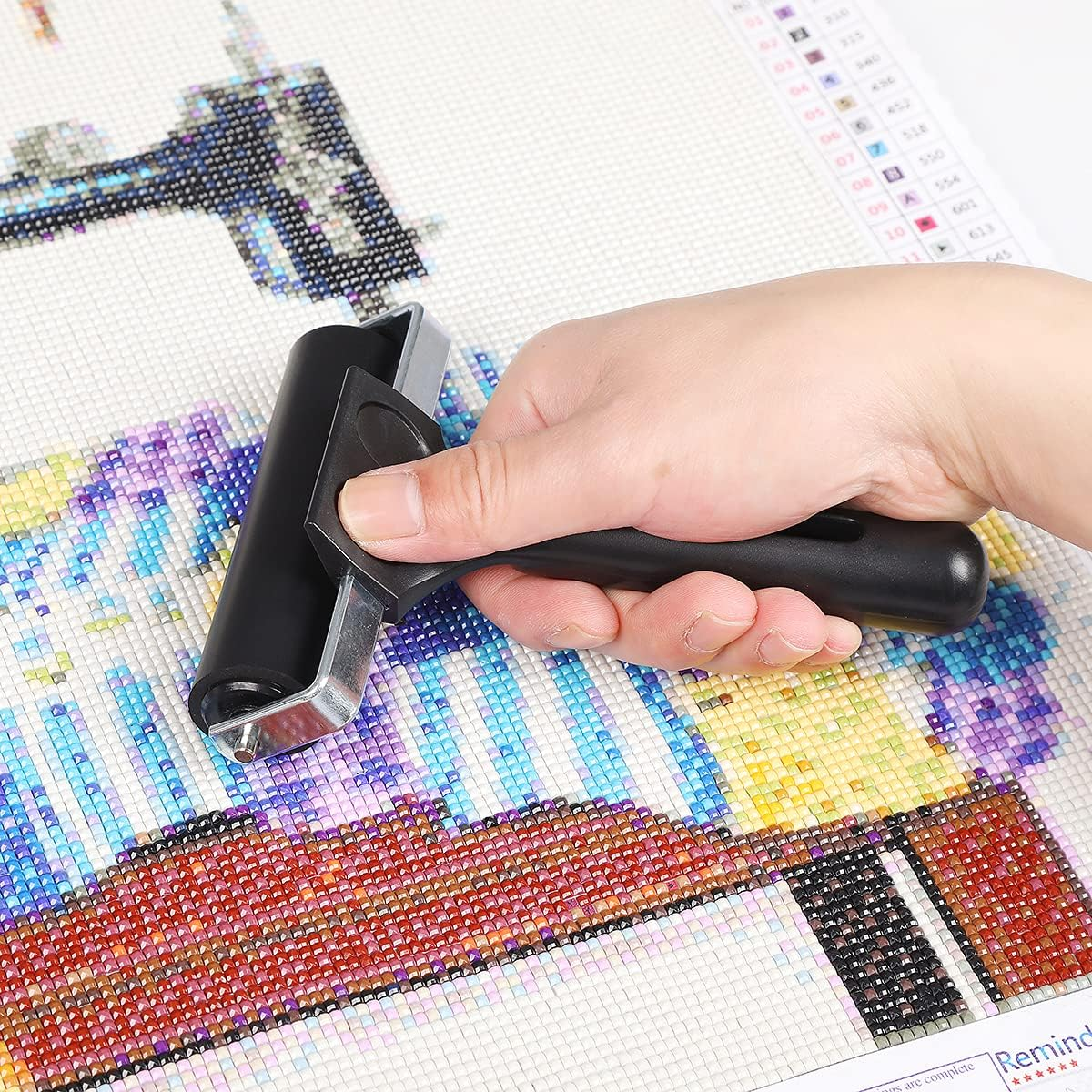 Diamond Painting Kits Heavy Duty Roller Tools Applicator for Adults Kids (Black) image number 6