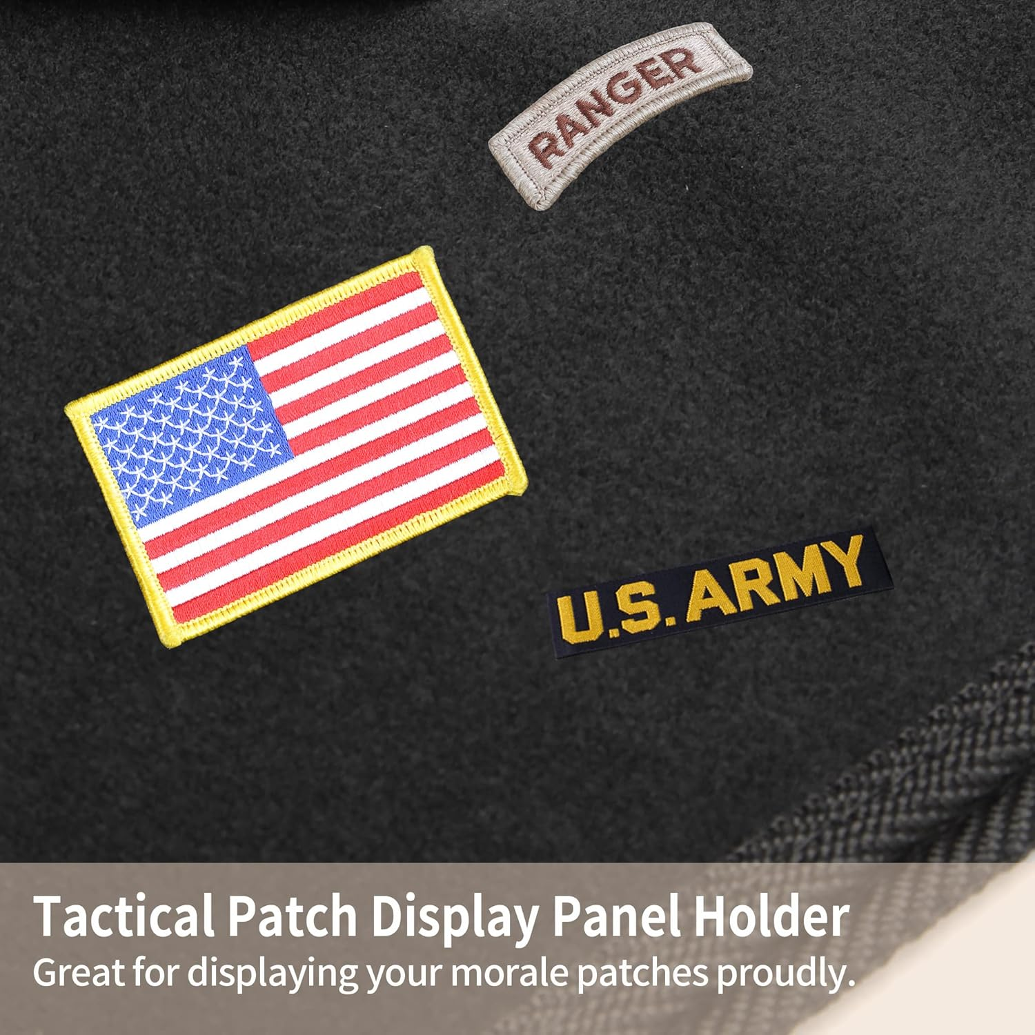 Uikro Tactical Patch Board, Military Patches Display Organizer for Collection Army Combat Morale Emblems image number 2