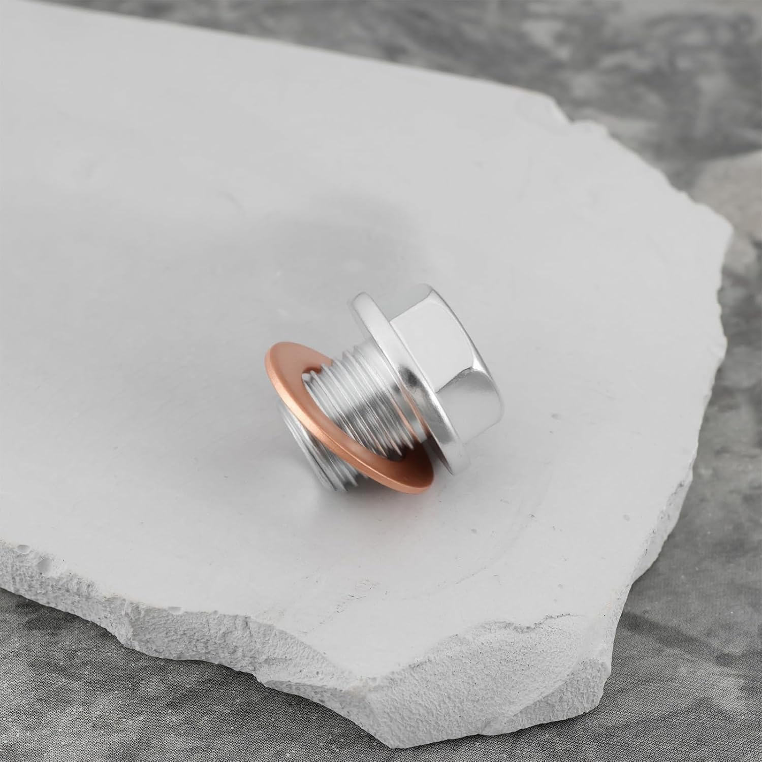 VGOL 2Pcs M12X1.25 Engine Oil Pan Sump Plug Bolt 9034112012 90341-12012 Compatible with Lexus Gs200T 2.0L Turbo 2016-2017 image number 1