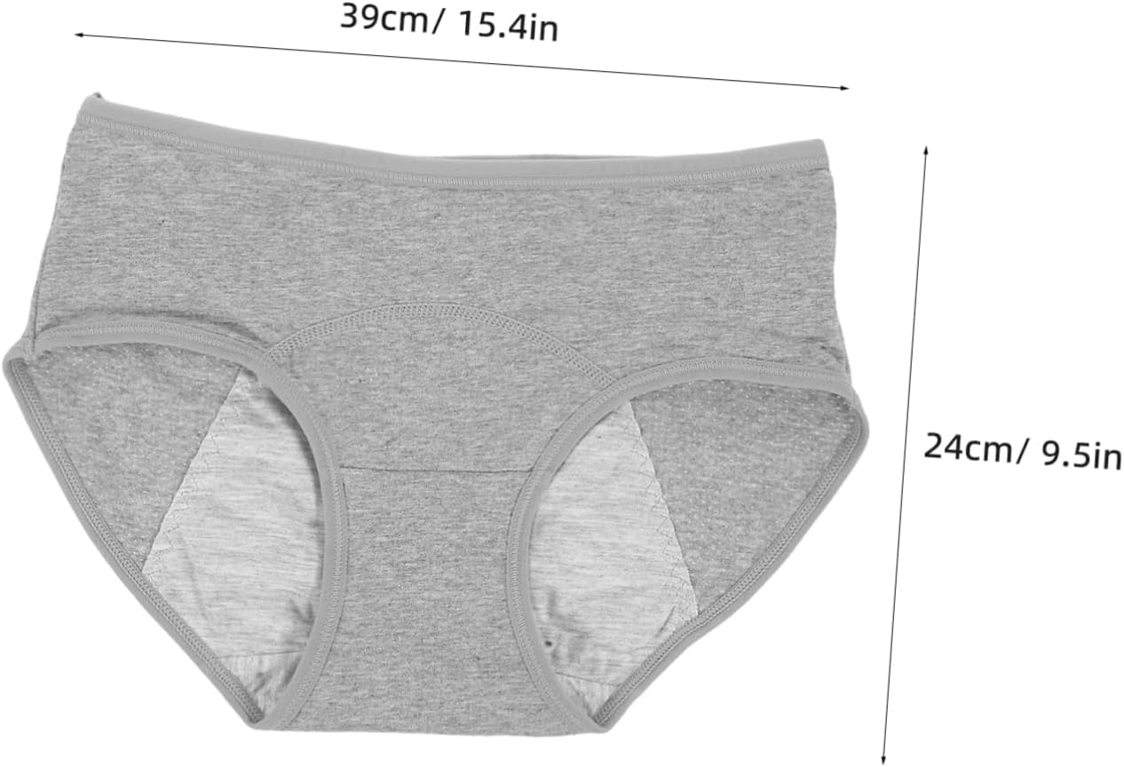 Homoyoyo Cotton Women Middle Waisted Panties Menstrual Sanitary Pants for Women Protective Briefs