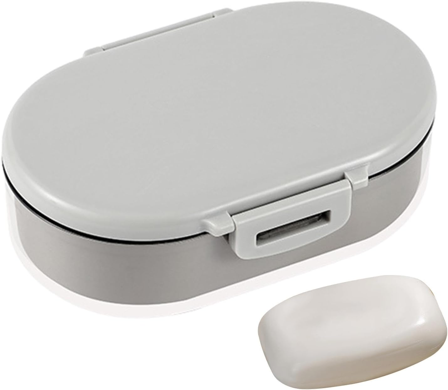 Fisssure Shampoo Bowl with Lid, Travel Shampoo Case, Portable Shampoo Case Soap Box - Shampoo Bar Holder, Travel Shampoo Holder with Drip Board, Double Layer for Home image number 5