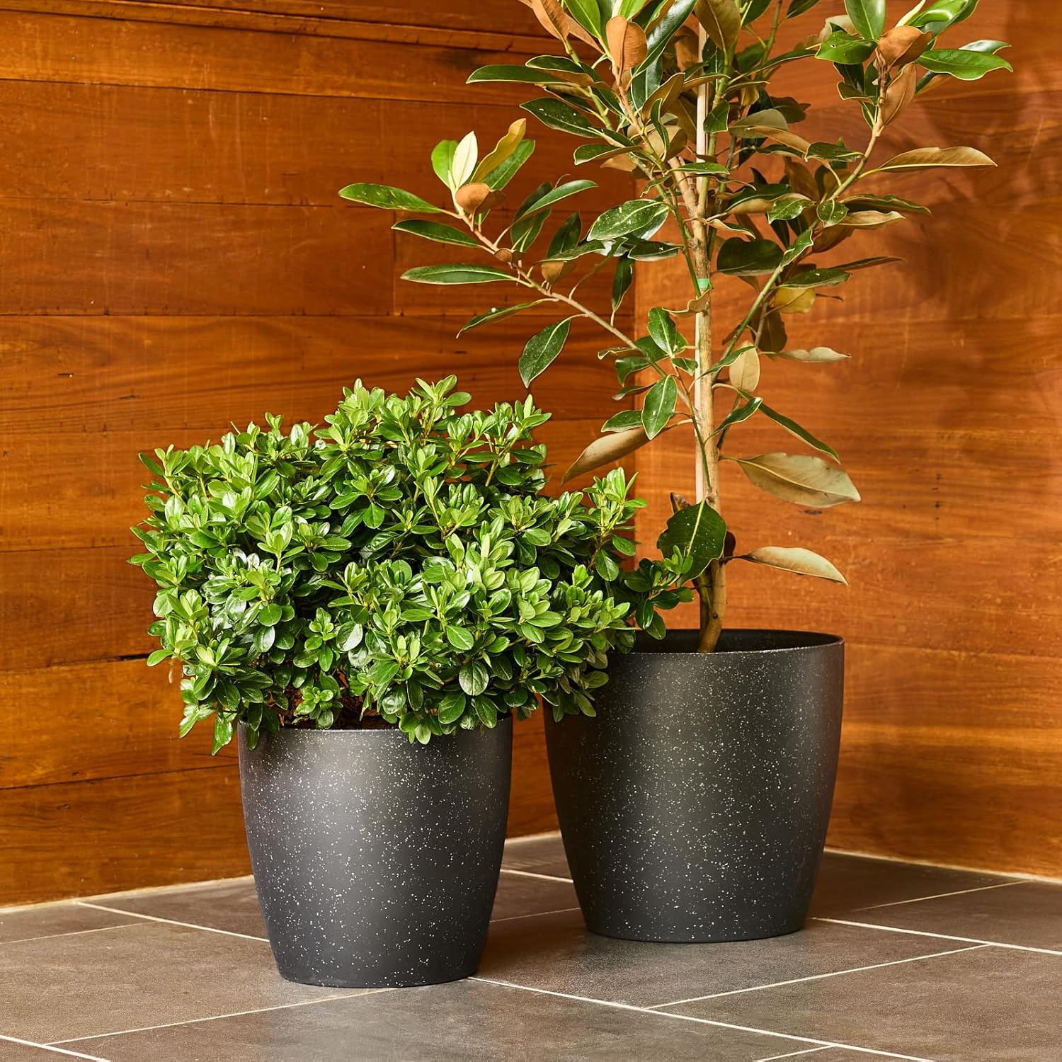 San Remo Pot Black Terrazzo 28Cm image number 1