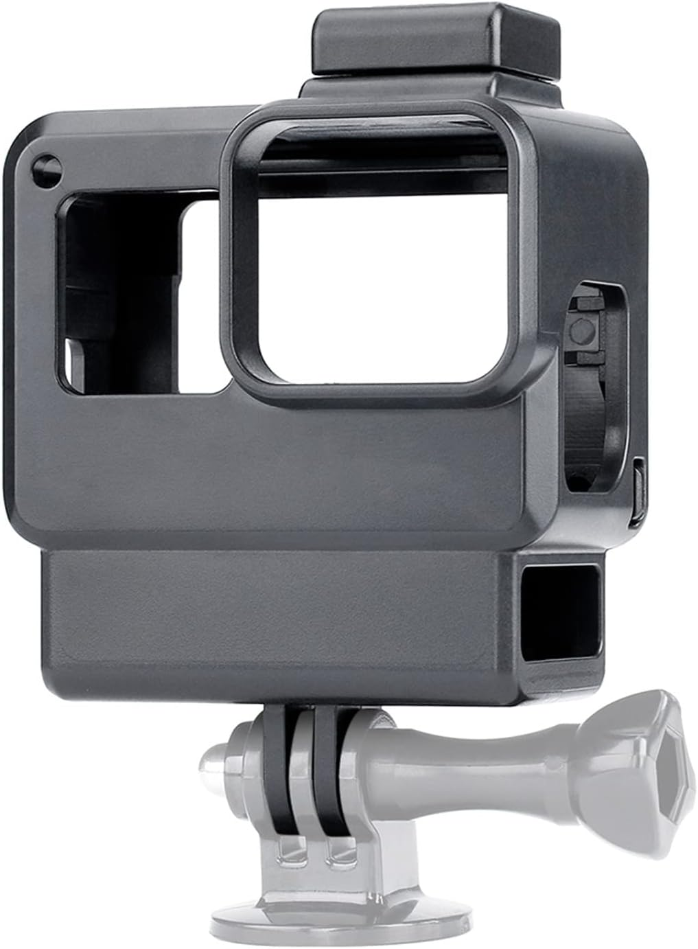 Vlog Case Action Camera Housing Shell Vlogging Cage Frame with Cold Shoe Mount for Gopro Hero 7 6 5 Black for External Microphone & Pro 3.5Mm Mic Adapter BBZY image number 6