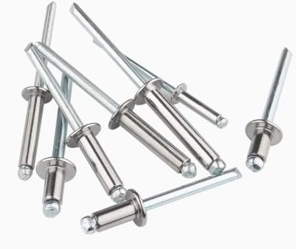 POP Rivets Set, M2.4/M3.2/M4/M4.8 Sizes, Blind Rivets for Multiple Applications (Stainless Steel, M3.2X12 (50Pcs))