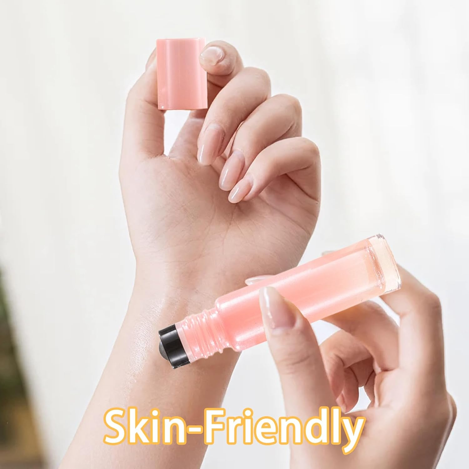 6 Pieces of 10Ml Glass Essential Oil Roller Bottles, Color Gradient Ball Bottles That Can Be Refilled, with Stainless Steel Balls and Caps - Travel Portioned Perfume Essential Oils image number 4