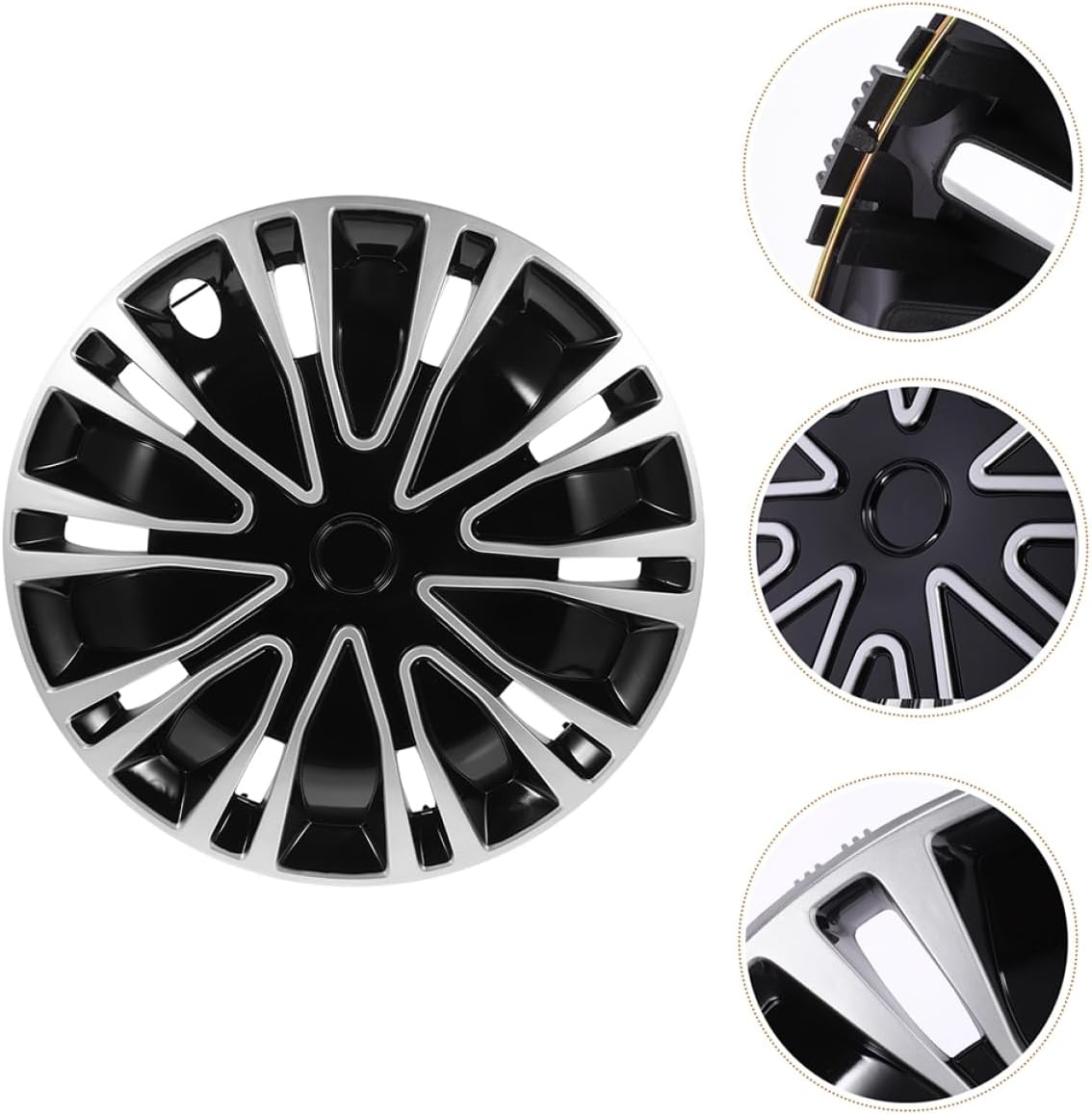 2Pcs Stylish Decorative Wheel Rim Covers Hubcaps for Car Accessories Easy Installation image number 2