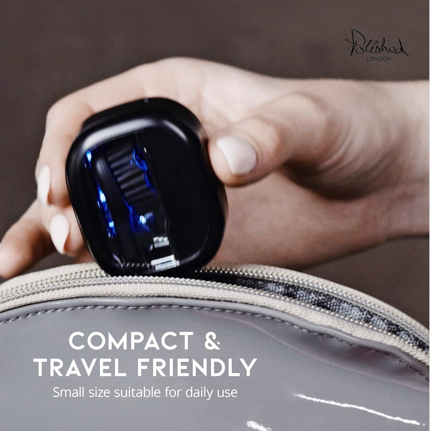 Polished London Toothbrush Case with UV Light Feature &ndash; White, Portable, Smart Auto-Off, Compact & Travel-Friendly image number 5