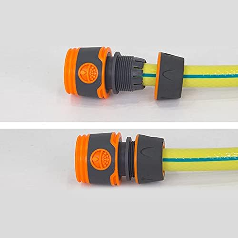 4 Pack 13 Mm (1/2 Inch) Garden Hose Quick Connector Set, for Begin and End Repair, Fits All Original System Parts, Hose Fitting Extender image number 2