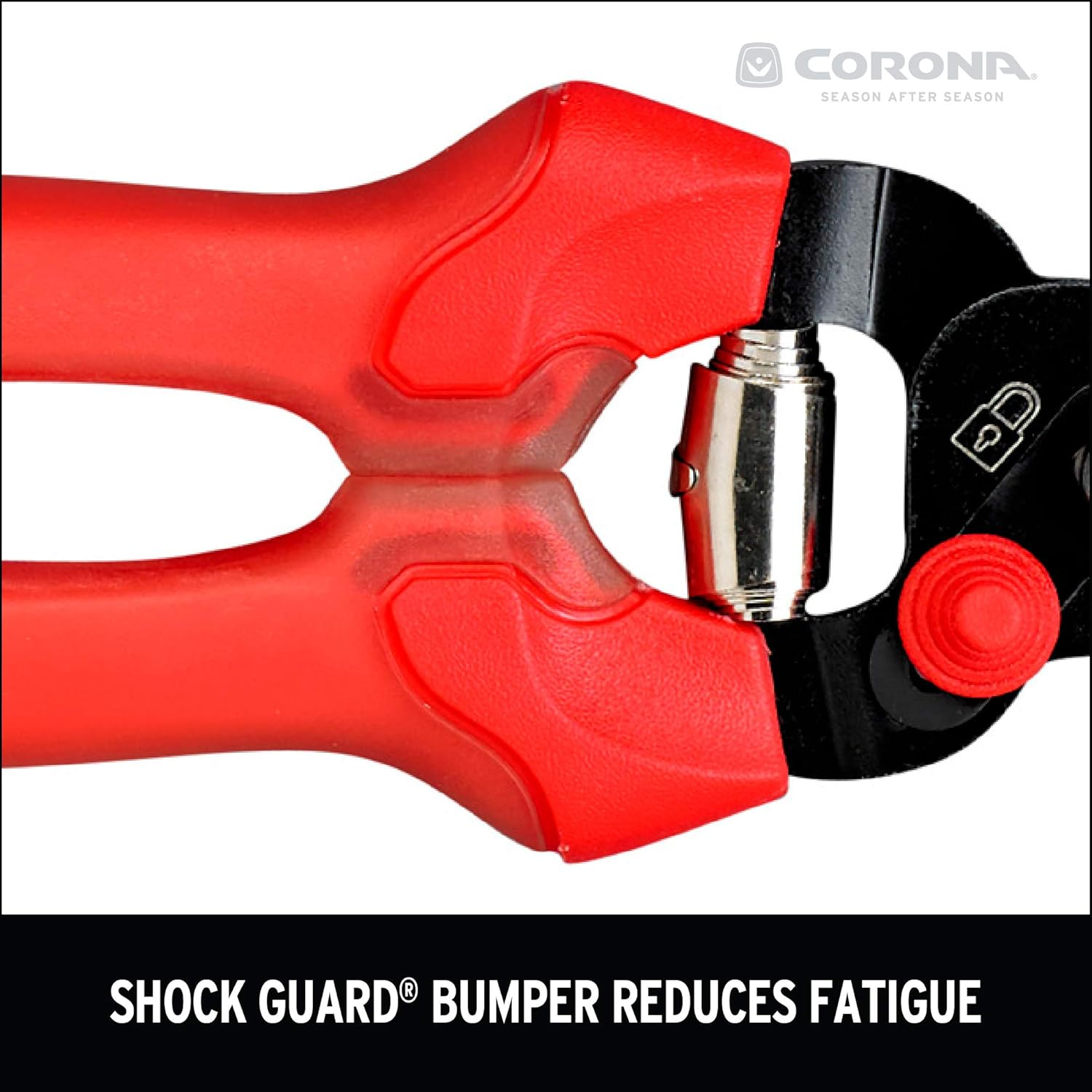 Corona AP 3334 Non-Stick Steel Comfortgel Anvil Hand Pruner - 3/4 Inch Cut Capacity Stem and Branch Garden Shears, Red image number 5