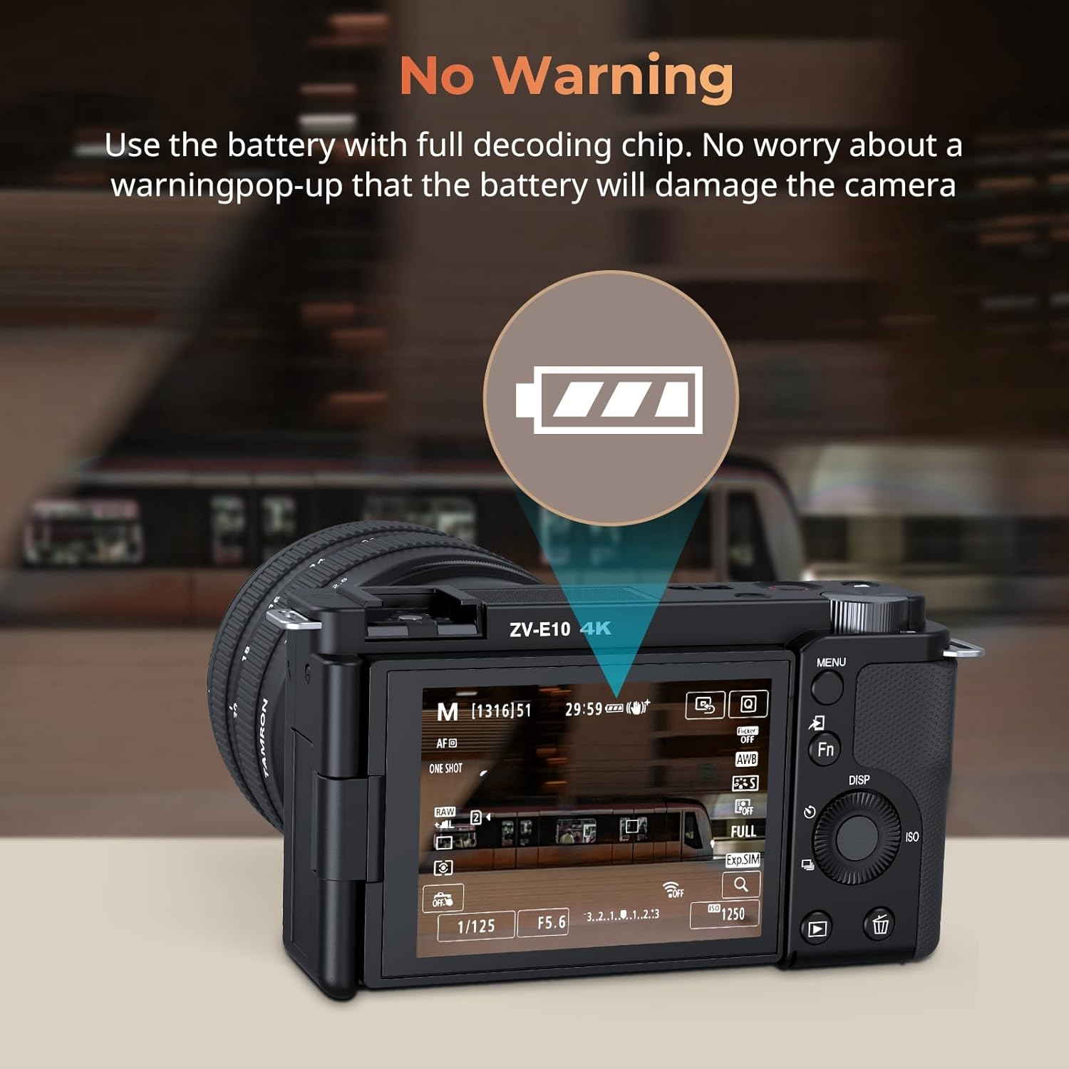 SMALLRIG 1030Mah Replacement USB-C Battery for Sony NP-FW50, for Sony A7S II/ZV-E10, A7S, A7R, A6400, A6500, A6300, A5000, A5100, A6000, RX10, 2.25H Fast Charging - 4965 image number 1