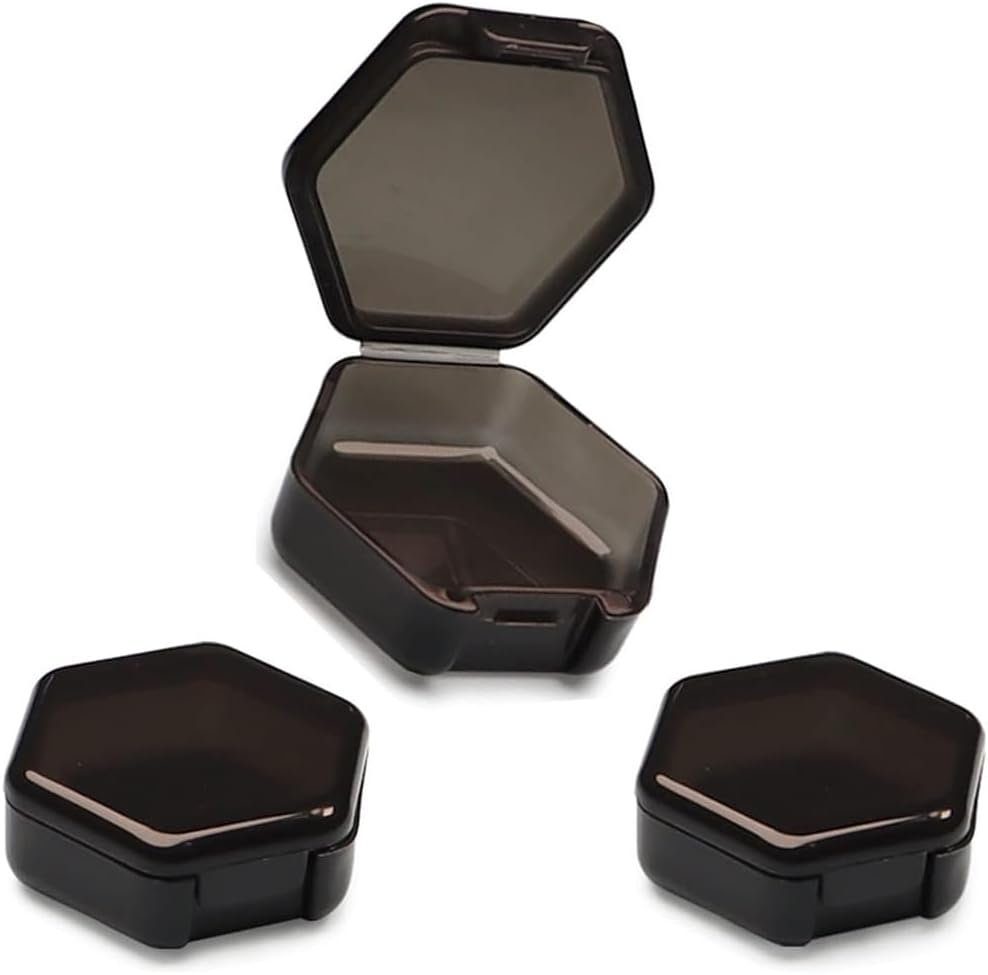 3Pcs Pill Box Small Pill Organizer - for Travel Pill Box Medicine Storage Container，Earplugs Box, Ring Box, Necklace Box, Earrings Box，Bracelet Case，Daily Vitamins image number 1