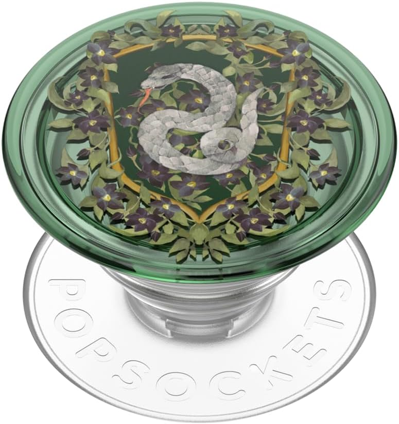 ​​​​Popsockets Phone Grip with Expanding Kickstand, Harry Potter - Slytherin Floral Crest image number 3