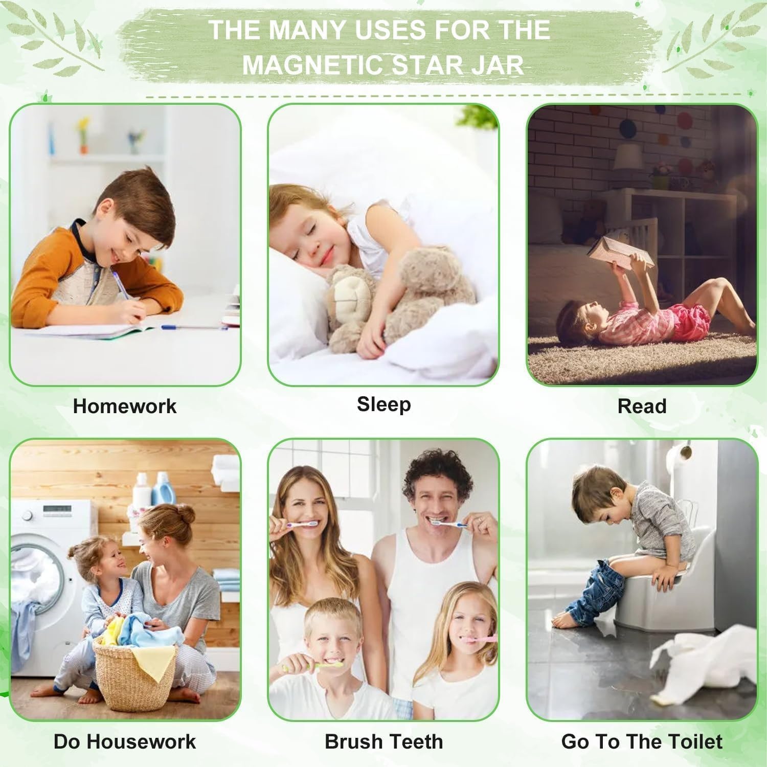 Magnetic Reward Jar, Personalized Reward Jar Positive Behavior Jar,Classroom Reward Jar for Kids, Magnetic Reward Jar for Classroom Bulletin Board,Smiling