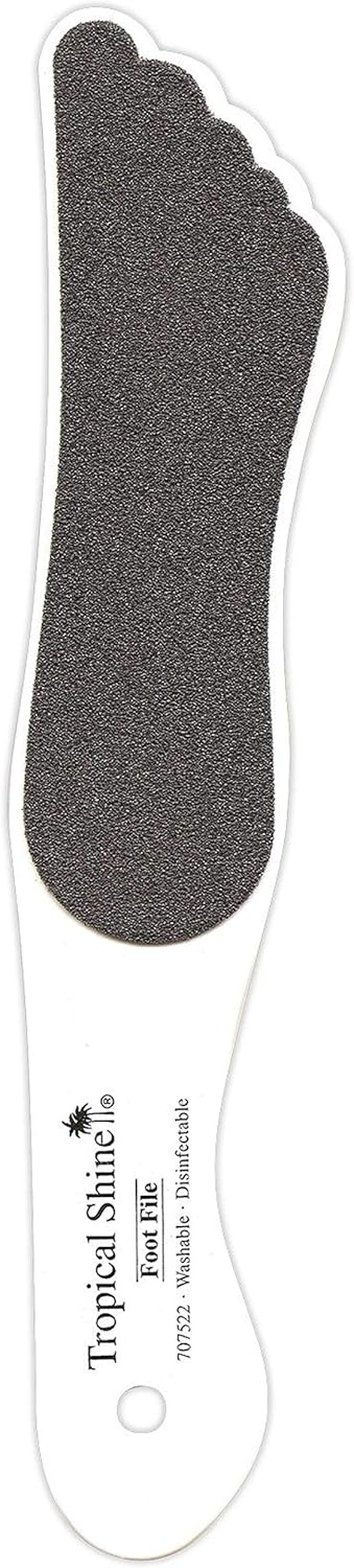 Tropical Shine Large Black Foot File Coarse 100 Grit Medium. Dual Sided. 10 In.