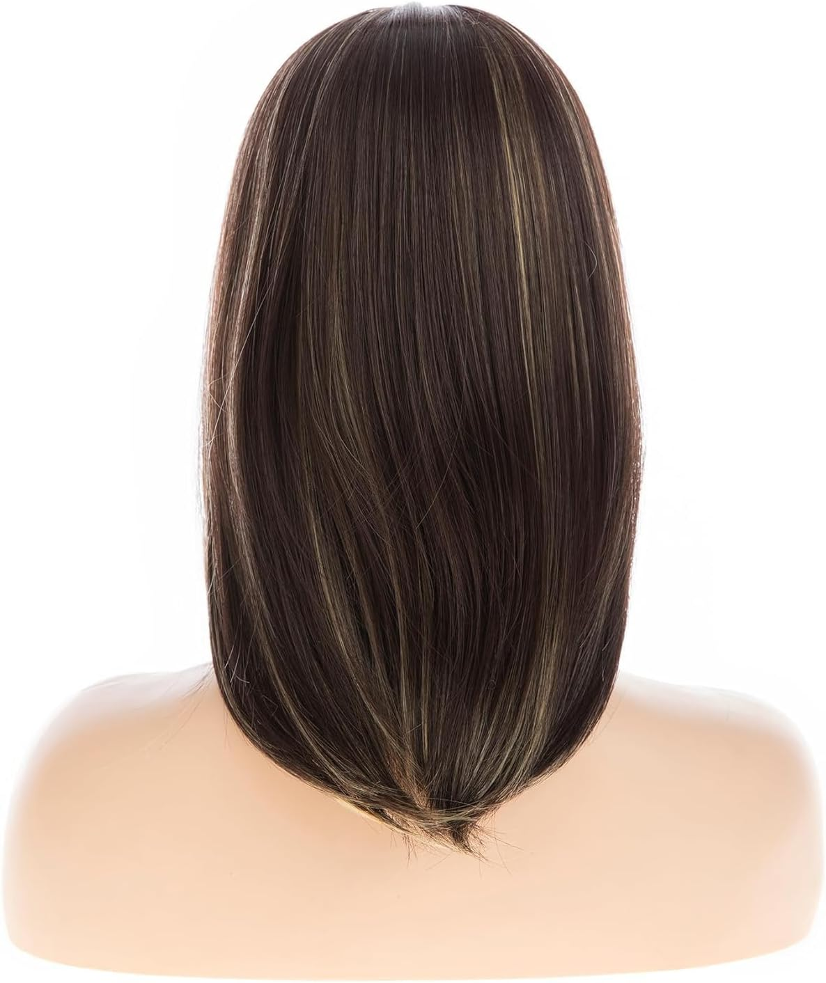Beweig Brown Wigs for Women Shoulder Length Straight Middle Part Natural Synthetic Cosplay Replacement image number 4