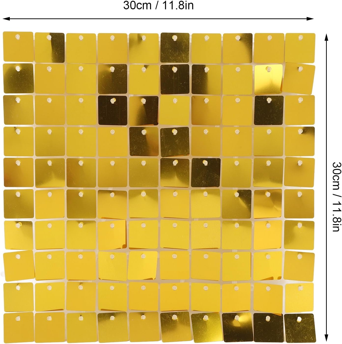 8PCS Glitter Background Panels, Wall Backdrop Sequin Panels Gold Decoration Shimmer Panels, Sequins Backdrop Decoration Panels, Glitter Bling Photo Background Decorations (Gold) - Gold image number 1