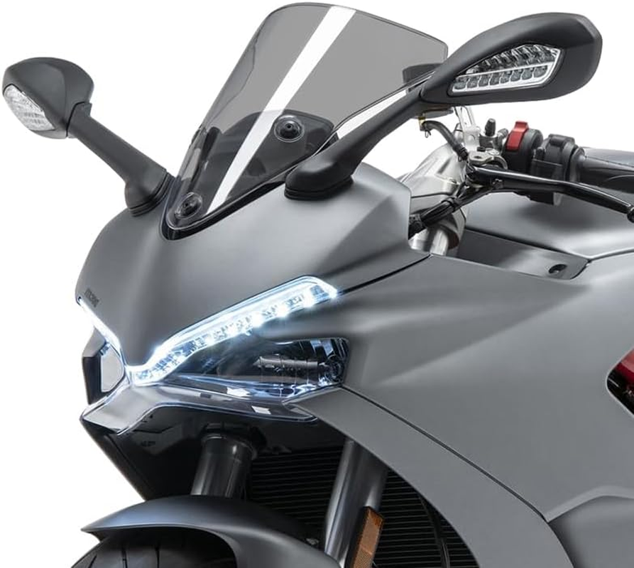 Motorbike for Ducati Supersport 939 950 950S 2017 2018 2019 2020 2021 2022 Windscreen Windshield Wind Deflector Shield Screen Visor Glass (Smoke Gray)