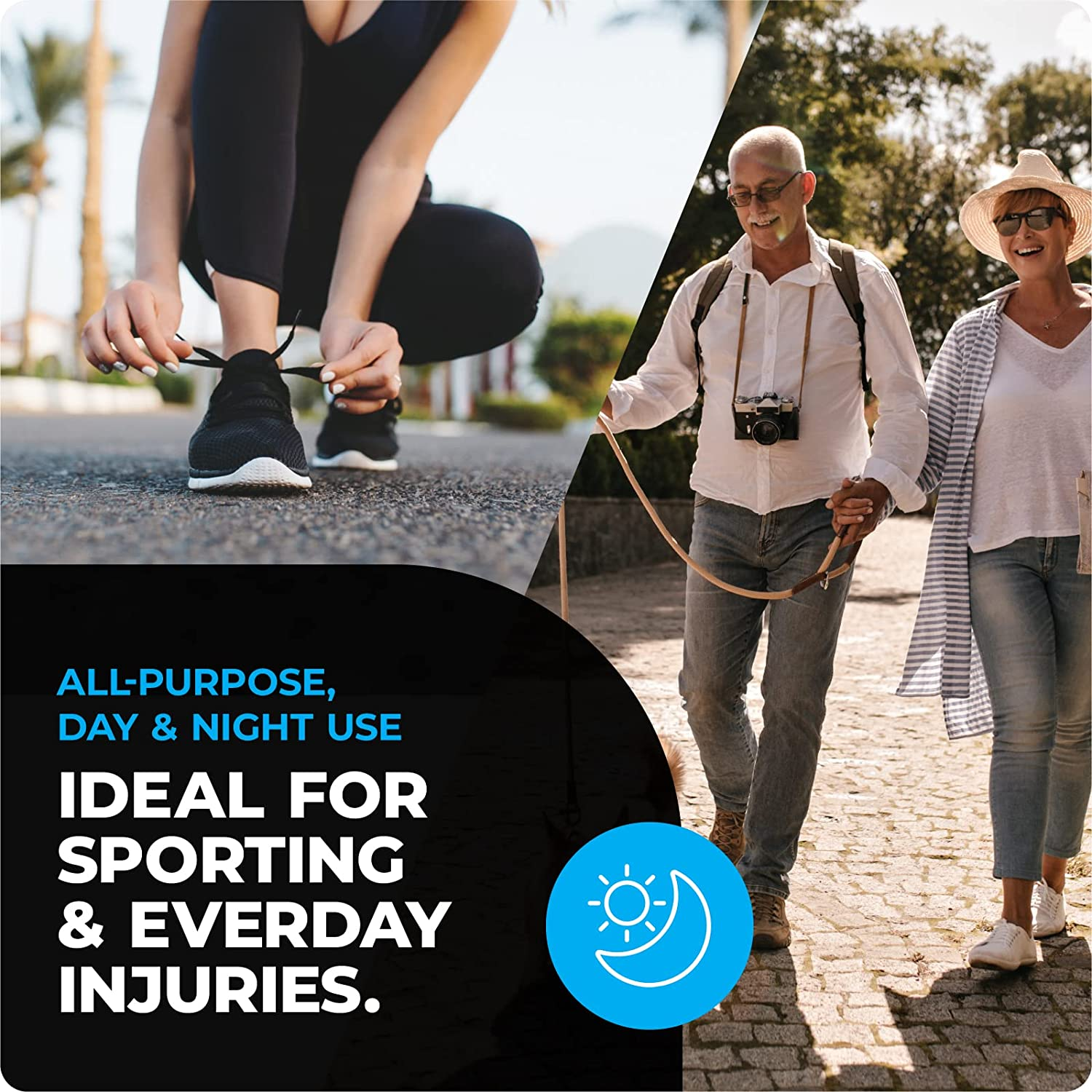 VITTO Knee Brace for Men & Women - Knee Support for Meniscus Tear, Arthritis, Joint Pain, Ligament Injury - Knee Compression Sleeve for Running or Weight Lifting (Black, XL) image number 2