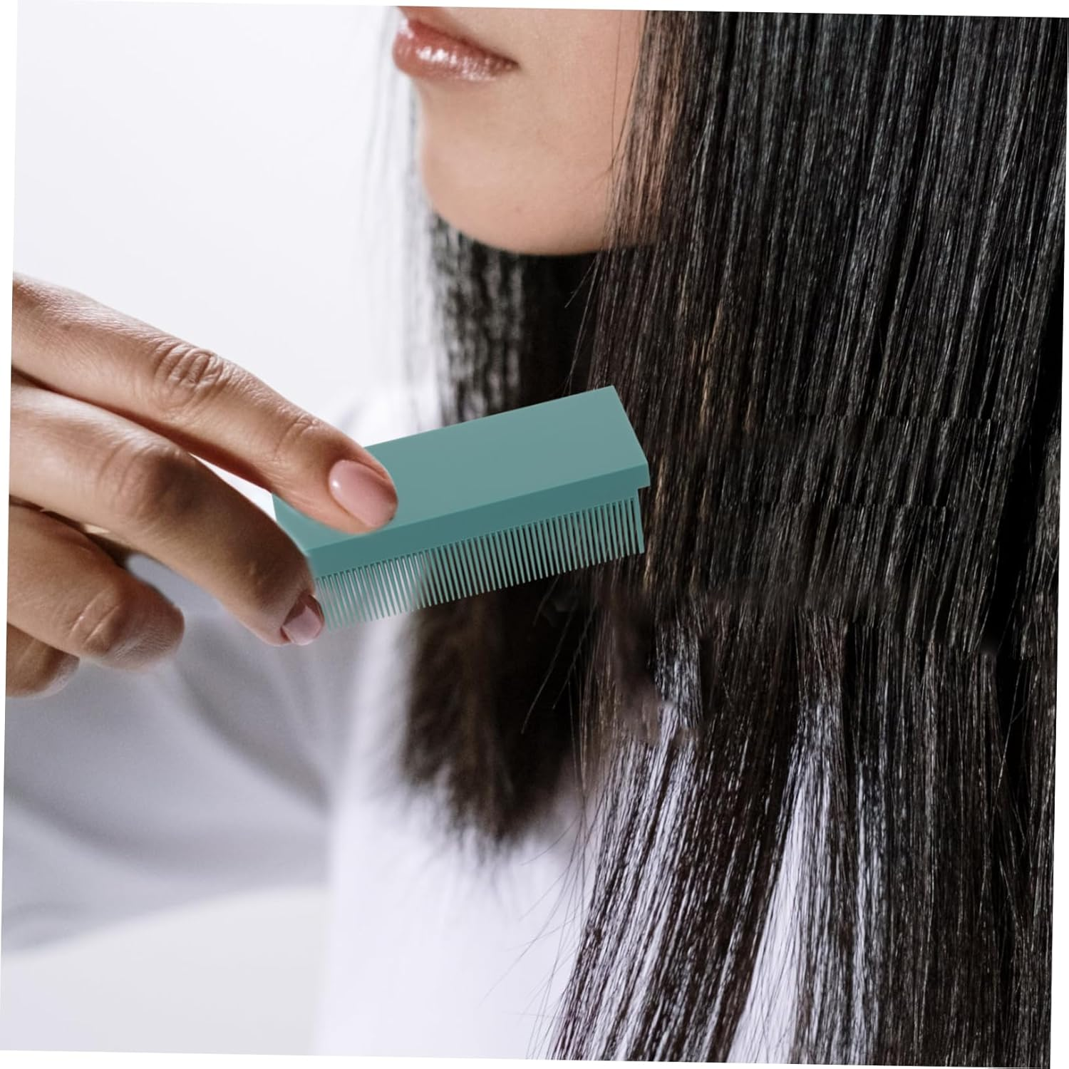 VALICLUD Carbon Fiber Hair Straightening Comb for Women Styling Tool Flat Iron Attachment Detangling Grooming Comb for Salons image number 3