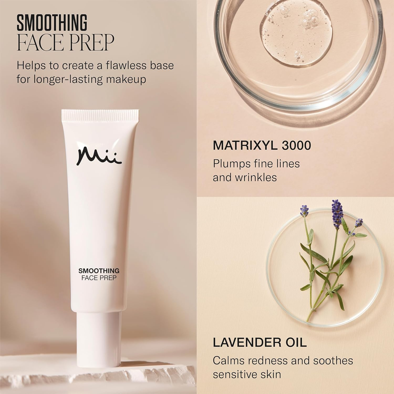 Mii Cosmetics | Smoothing Face Prep Makeup Primer | Beauty Bible Award-Winner Makeup Primer | Silk | 30 Ml image number 5