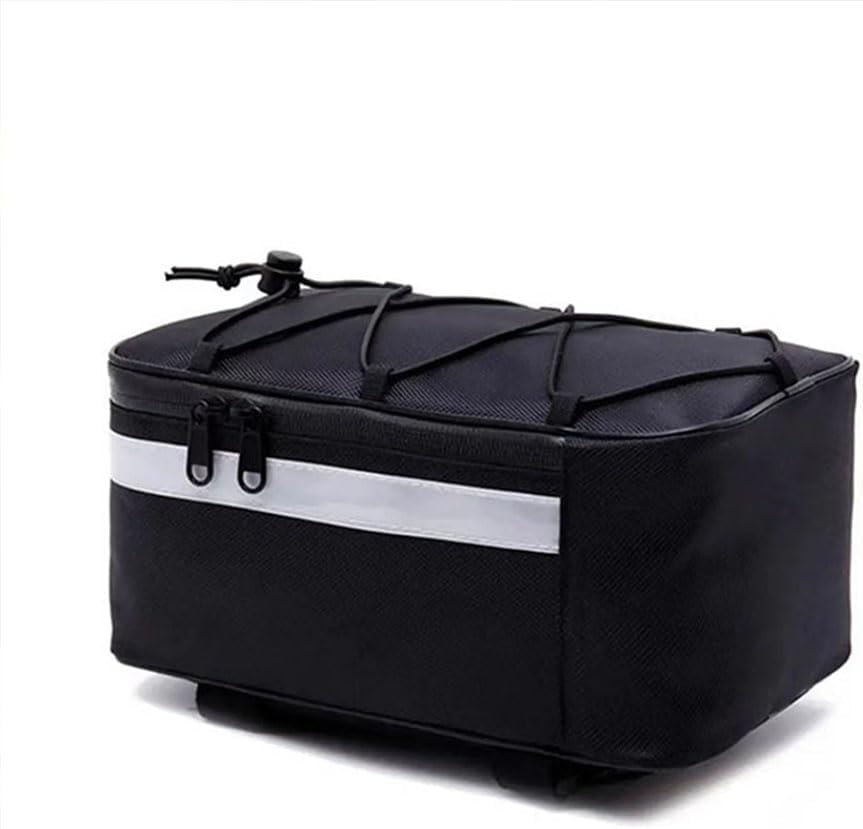 Portable Bike Trunk Bag Waterproof Bicycle Rack Rear 13L Rear Seat Saddle Bag Cycling Reflective Luggage Carrier image number 5