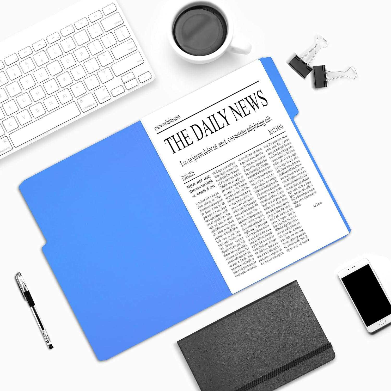 Amazon Basics File Folders, Letter Size, Heavyweight 1/3-Cut Tab Assorted Colors, 50-Pack image number 4