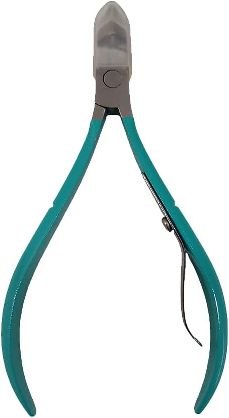 Stainless Steel Cuticle Nippers Professional Nail Clippers Cuticle Scissors Dead Skin Remover Blue