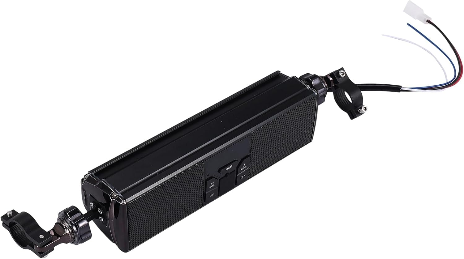 Utopially Motorcycle Stereo Speakers MP3 Music Player Bluetooth Player with Usb,Aux-In,Fm Radio for 7/8-1.25 Inch Handlebar Motor Scooter Bike ATV UTV image number 3